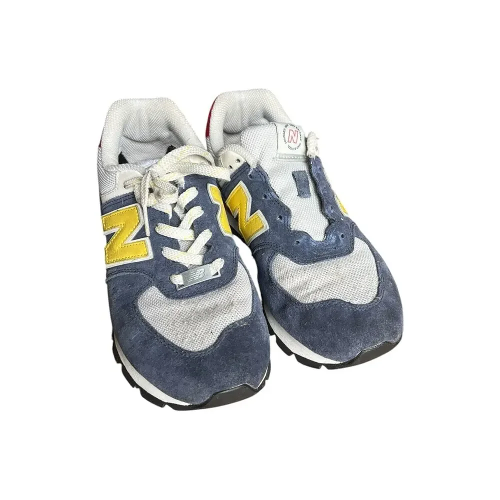 GC574DR2 New Balance 574 Rugged Indigo Honeycomb Red Blue Yellow US 6.5